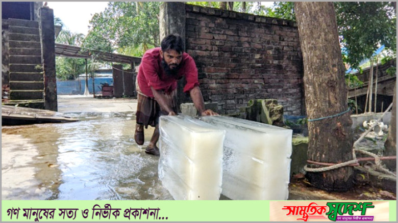 রামগতিতে নিষিদ্ধ সময়ে মাছঘাটে বরফের রমরমা বাণিজ্য, দেখার কেউ নেই!